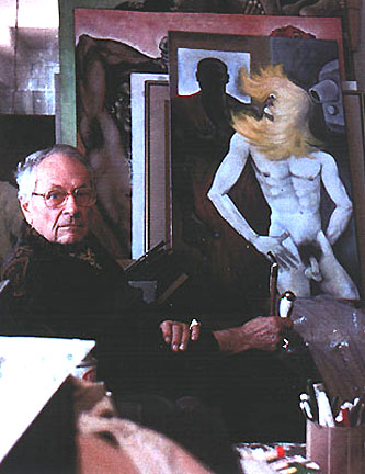 Peter Flinsch in his studio